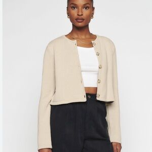 Reformation cropped cardigan